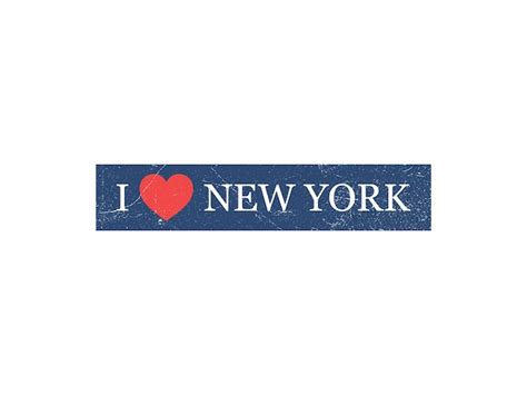 Premium Vector I Love New York Grunge Letter Vector Template