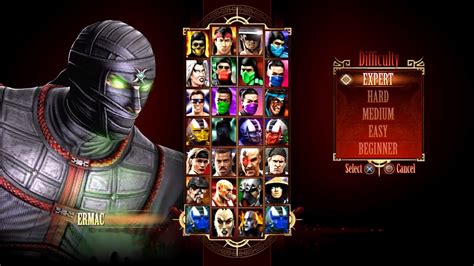 Mortal Kombat Ermac Expert Arcade Ladder No Losses Gameplay