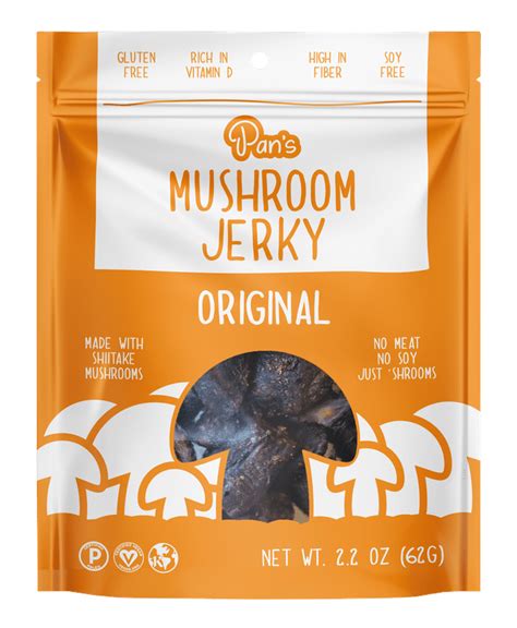 Pan's Mushroom Jerky - Original Vegan Mushroom Jerky