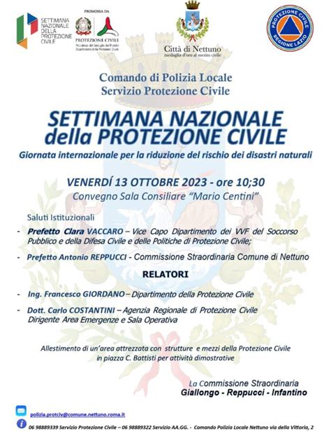 Nettuno Venerdì 13 l evento per la Settimana Nazionale della