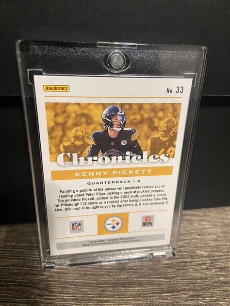 2022 Panini Chronicles 33 Kenny Pickett RC EBay