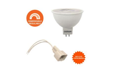 Foco Led Dicroico 5w Mr16 Gu5 3 Luz Calida Decorinox Pe