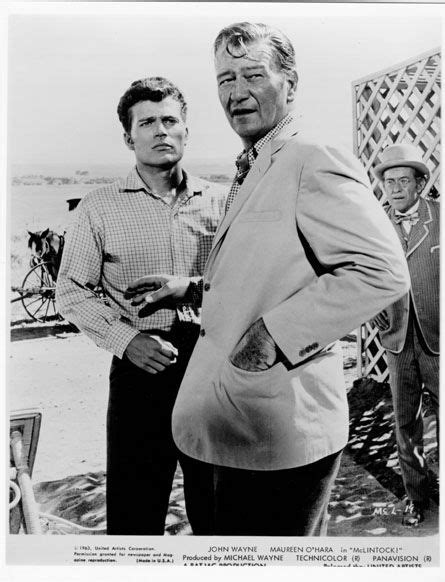 John Wayne And His Son Patrick On The Set Of Mclintock My Favorite Of