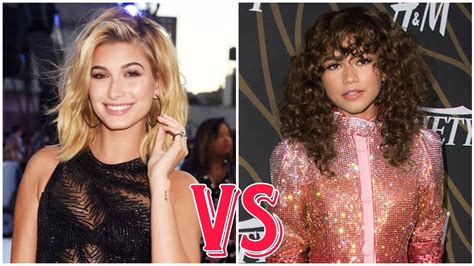 Zendaya Vs Hailey Bieber Lifestyle Comparison Youtube