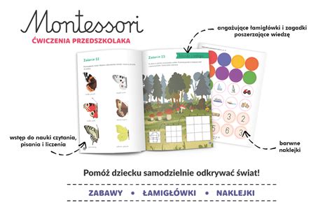 Montessori Ćwiczenia Przedszkolaka 4 6 Lata Kapitannauka Pl