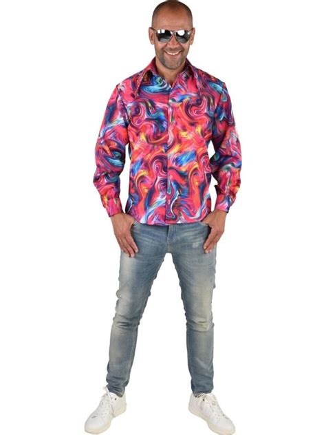 Disco Overhemd Roze Feestkleding Nl