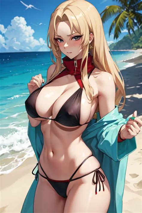 Rule 34 Ai Generated Beach Bikini Bikini Top Breasts 8914551