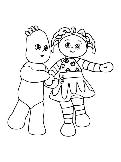 Upsy Daisy And Iggle Piggle Coloring Page