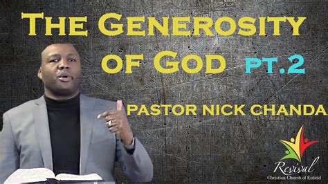 The Generosity Of God Part 2 Pastor Nick Chanda 27 December 2020