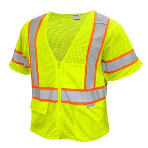 ANSI Class 3 High Visibility Safety Vest,reflective clothing