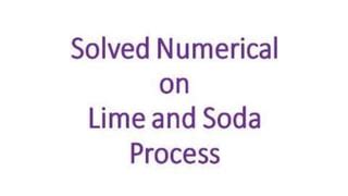 Solved Numericals On Water Analysis Edta Method Clark Method Lime