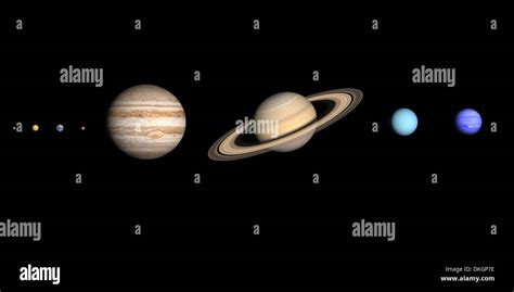 A Rendered Comparison Of The Planets Mercury Venus Earth Mars