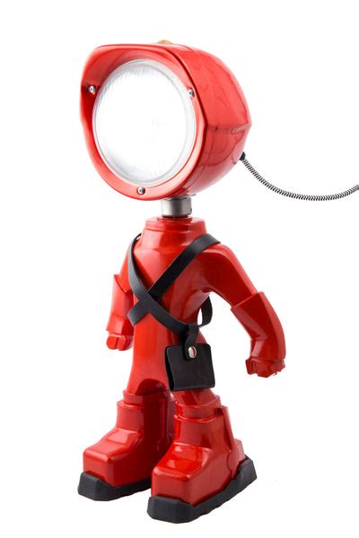 Cool Robot Lamp Lampster Color Red Lampster