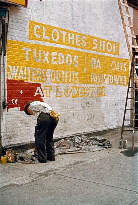 Sign Painter 1954 By Saul Leiter Saul Leiter New York City New York