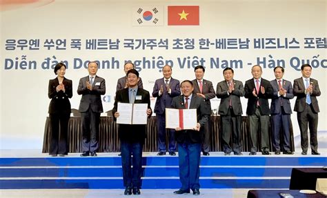 Vietnam And Rok Sign Mou On Sports Training