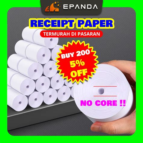 Coreless Thermal Paper Roll Receipt Roll Thermal Receipt Paper Roll