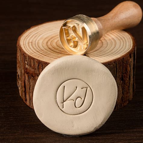 Custom Logo Stamp For Pottery Wedding Soap Stamp Personalized Initial