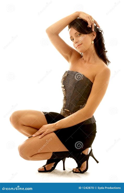 Pin Up Brunette Stock Photo Image Of Feet Carefree Erotic 1242870