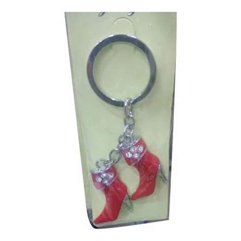 Red Mild Steel Sandel Ms Keychain Size 3x2 Inch Lxw At Rs 10 Piece