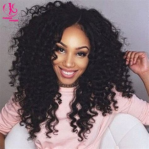 Hot Beauty Heat Resistant Short Kinky Curly Synthetic Lace Front Wig Nature Black Wig Glueless