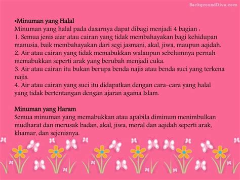 Ppt Makanan Dan Minuman Yang Halal Dan Haram Ririn Kartinaningsih