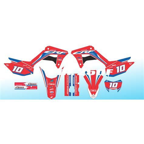 Kit Grafico Adesivo Honda CRF 250f Personalizado Motocross Trilha Moto