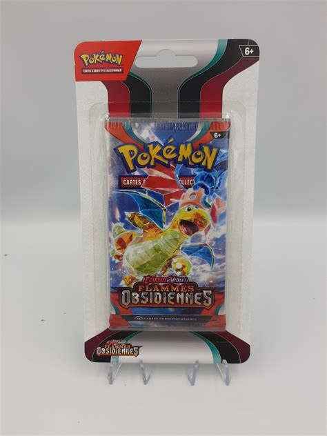 Booster Scellé Sous Blister De 10 Cartes Pokémon Flammes Obsidiennes