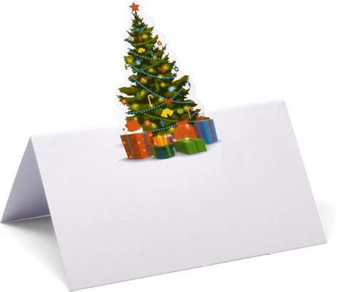 Paquete De Tarjetas De Lugar De Navidad Tarjetas De Nombre Para