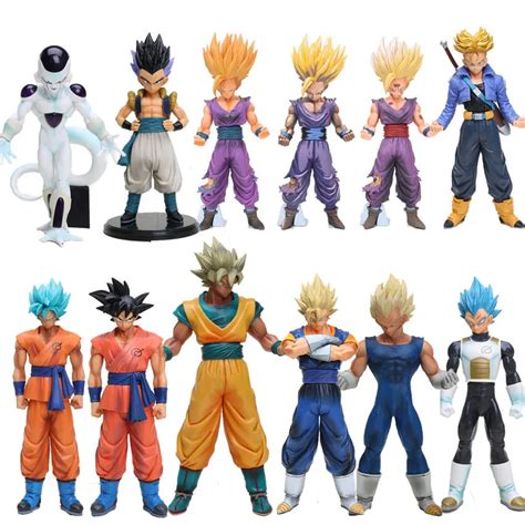 20 25 Cm Anime Dragon Ball Z Super Saiyan Vegeta Son Goku Troncos PVC