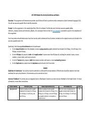 Acc Module Six Activity Guidelines And Rubric Pdf Acc Module