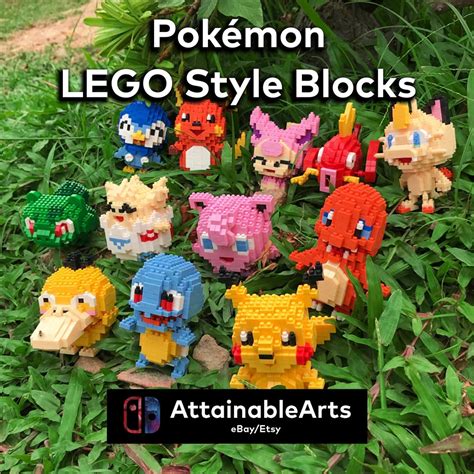 Lego Pokemon Blocks Pokemon Legos Nano Blocks Micro Blocks Puzzle