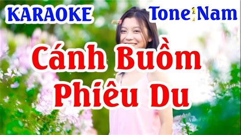 KARAOKE Cánh Buồm Phiêu Du Tone Nam Kara HK Studio YouTube