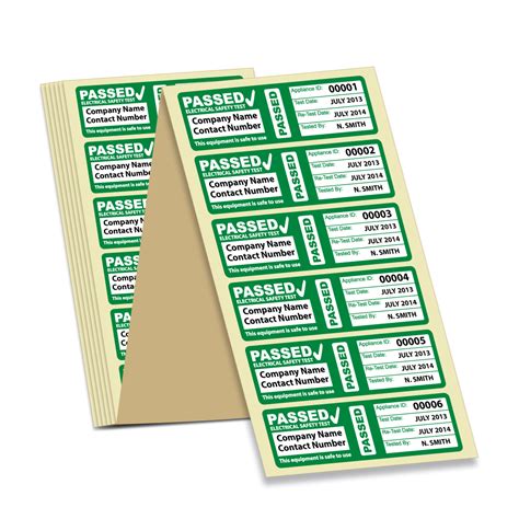 Buy Personalised PAT Test Labels | Cable Wrap PAT Stickers