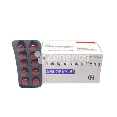 Amlosky Mg Tablet Amlodipine Mg Tablet At Rs Strip Amlodipine