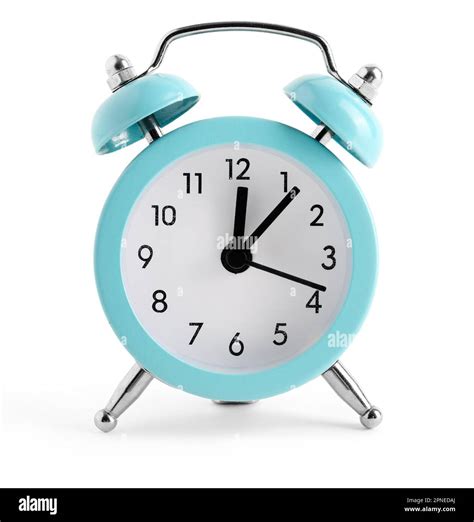 Colorful alarm clock isolated on white background Stock Photo - Alamy