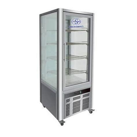 Stainless Steel Glass Restaurant Pastry Display Counter 1 3 Kw 2 10mm