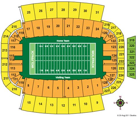 Carter Finley Seating Chart With Seat Numbers