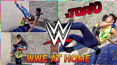 WWE AT HOME TOP 10 MOVES LIFT CARRY WRESTLING HOME WWE AT HOME INDIA - YouTube