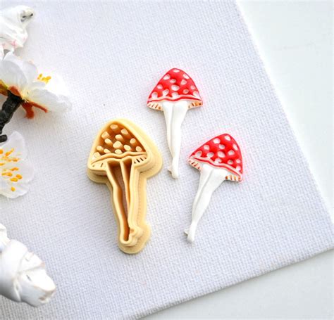 Mushroom Polymer Clay Cutter Tiny Cutters Fly Agaric Clay Cutters