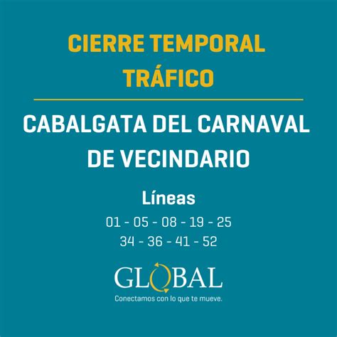 GUAGUAS GLOBAL on Twitter Cierre temporal al tráfico el 11 y 12 de