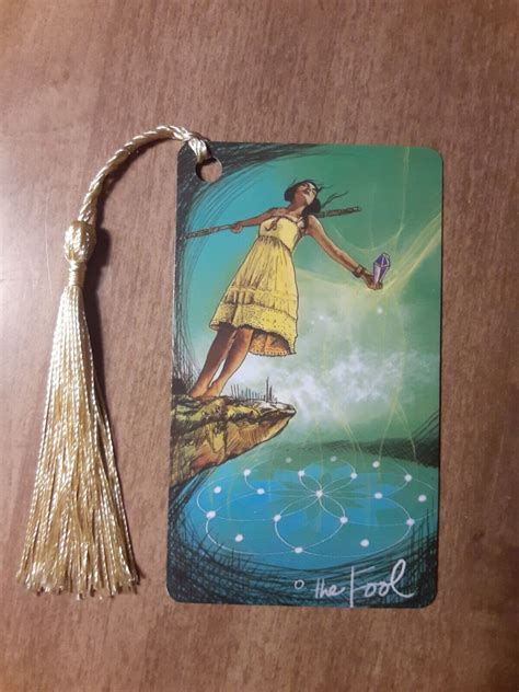 The Fool Light Seer Tarot Bookmark Oracle Card Art Deck Gift Purified