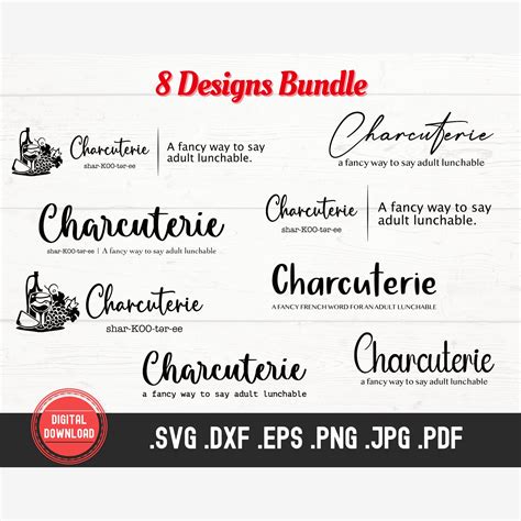 Charcuterie Board Svg Bundle Adult Lunchable Wine And Etsy