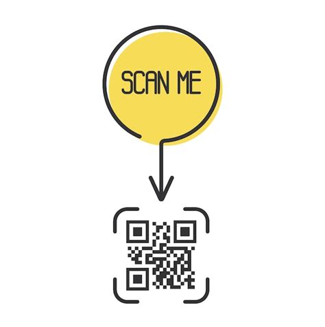 Código Qr Para El Teléfono Inteligente Inscripción Escanéame Con El Icono Del Teléfono