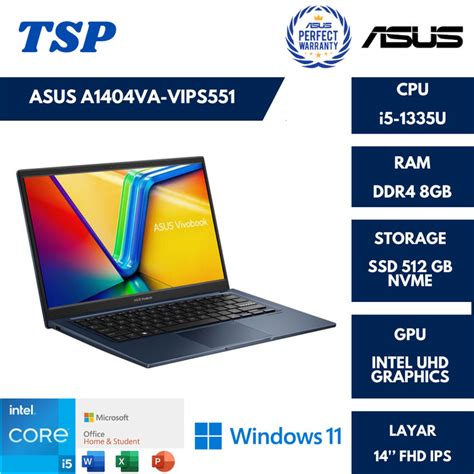 Jual Asus Vivobook A Va Vips I U Gb Gb Kota