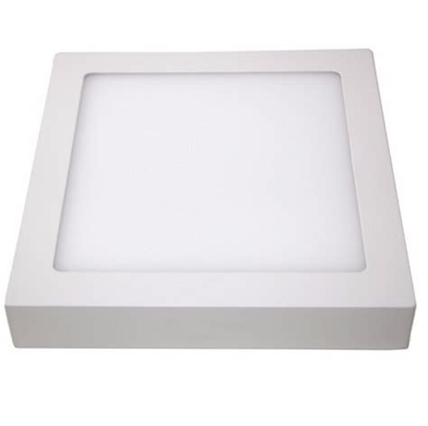 Painel Plafon 25w Quadrado Sobrepor Super Led Branco Frio R 35 44 Em