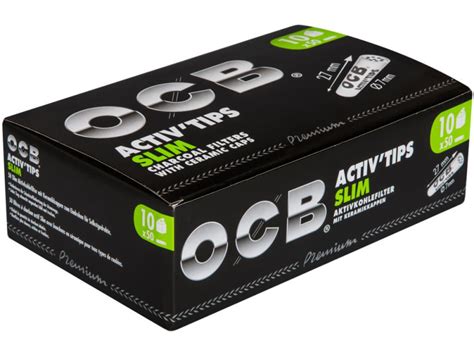 Großhandel OCB Activ Tips Slim Aktivkohle Filter 7mm 50 Stück