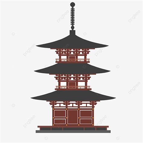 和風寺院建築イラスト画像とPSDフリー素材透過の無料ダウンロード - Pngtree | 寺院, 寺院建築, 建築