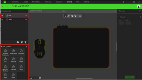 How To Select Chroma Effects For Razer Synapse Enabled Mat