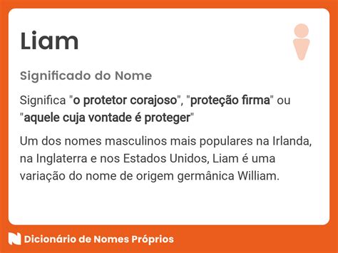 Qual O Significado Do Nome Liam - Significado do nome Liam - Dicionário de Nomes Próprios