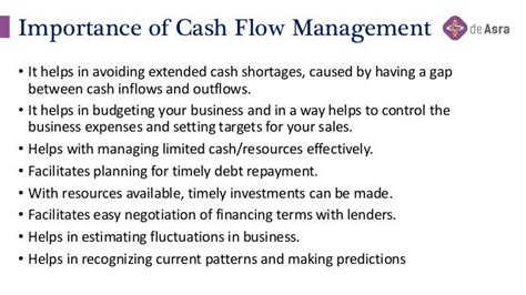 What Is Cash Flow Management Importance Of Cash Flow Management